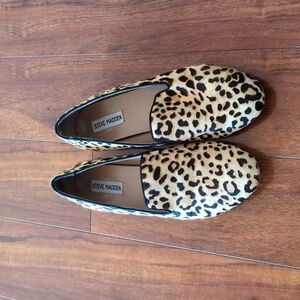 Steve Madden Calf  Hair Animal Print Flats
